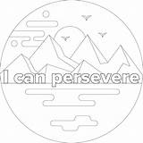 Perseverance Persevere sketch template