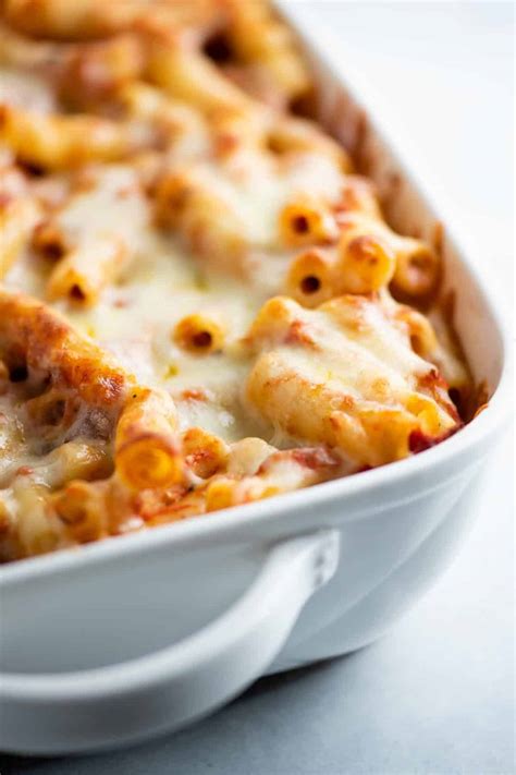 easy  cheese baked ziti recipe build  bite