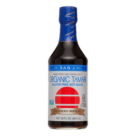 san  organic tamari gluten  soy sauce reduced sodium  fl oz walmartcom