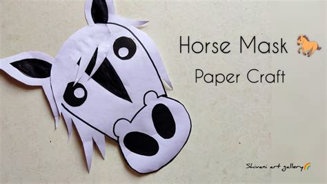 horse face mask horse craft school craft craft idea