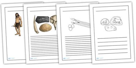 stone age writing frames primary resources teaching resources