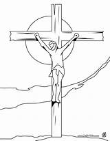Kreuz Coloring Jesus Designlooter Crucifixion sketch template