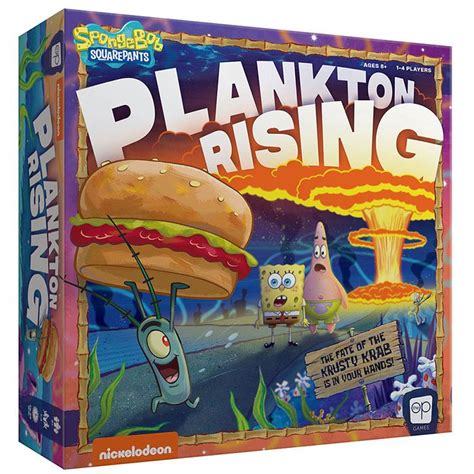usaopoly board game spongebob squarepants plankton rising sw ebay