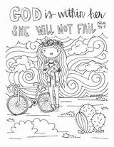 God Her Etsy Coloring Fail She Will Within Pages Pdf Similar Items sketch template