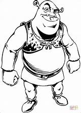 Colorir Ogro Shrek Ogre sketch template