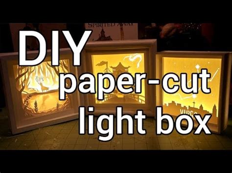 paper cut light box diy youtube