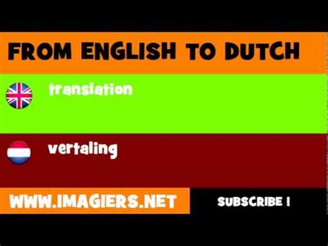 nederlands engels vertaling youtube