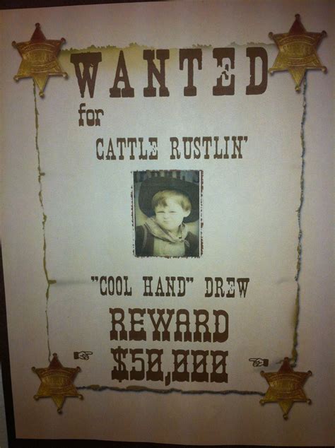wanted poster created  photoshop  childs picture kids pictures