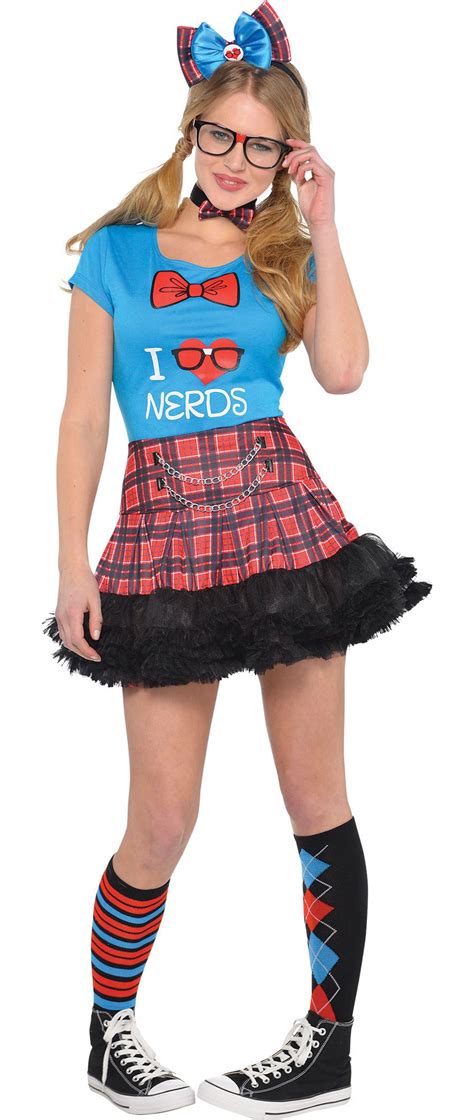 women s geek chic nerd costume accessories party city