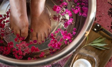 foot soak  complement  facials urban oasis day spa