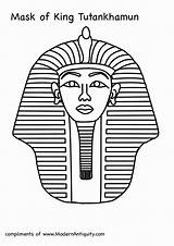 Tut Tutankhamun Egyptian Sarcophagus Tomb sketch template