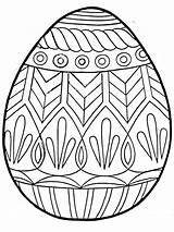 Easter Coloring Pages Egg Eggs Printable Kids sketch template