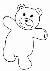 Bear Coloring Teddy Pages Kids Cartoon Gummy sketch template