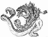 Godzilla Mothra Rodan Attacked Colorluna Monsters Lamb sketch template
