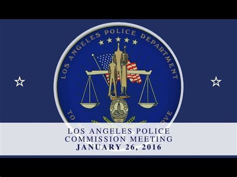 police commission meeting  january   youtube