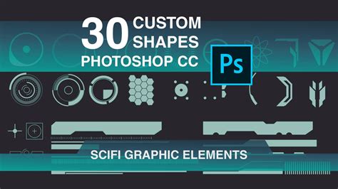 artstation  scifi graphic custom shapes  photoshop cc artworks