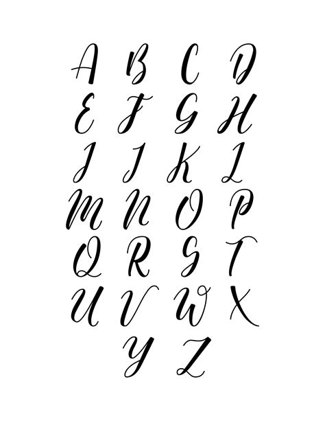 lettering alphabet vorlagen