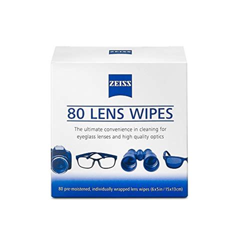 Zeiss Pre Moistened Lens Cleaning Wipes 80 Count Home