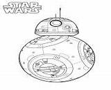 Bb8 Starwars Droid Gratuits Coloriages sketch template