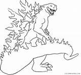 Godzilla Coloring Pages Coloring4free Print Related Posts Printable sketch template