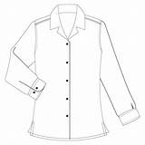 Collar Blouse Shirt Drawing Getdrawings sketch template