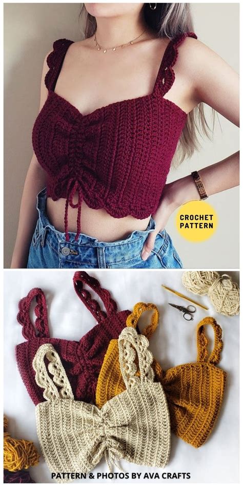 crochet crop top patterns   summer  yarn crew