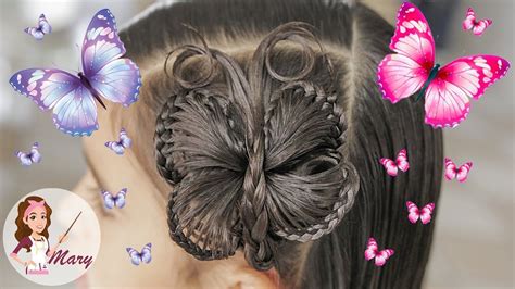 peinado de mariposa youtube peinados para niñas peinados con ligas para niñas y peinados