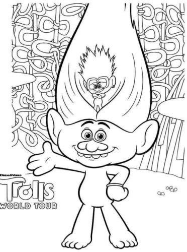printable trolls world  coloring pages