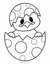 Coloring Easter Chick Pages Printable Egg Baby Kids Easy Toddlers Simple Toddler Simplemomproject Crafts There sketch template