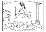Principessa Prinzessin Malvorlage Princesse sketch template