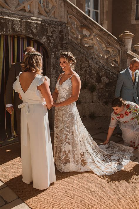 Two Brides And Their Escape To The Chateau Wedding Love