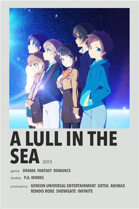 A Lull In The Sea Anime Canvas Anime Titles Anime Printables