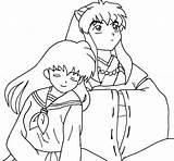 Inuyasha Kagome Coloring Pages Drawing Together Drawings Printable Color Getcolorings Sorceress Deviantart Draw Wolven Choose Board sketch template