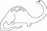 Brachiosaurus sketch template