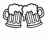 Cheers Mugs Svg Cerveza Bier Bottle Pong Keg Goma Jarras Brindis Suds sketch template