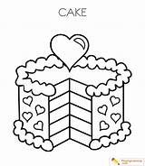 Cake sketch template
