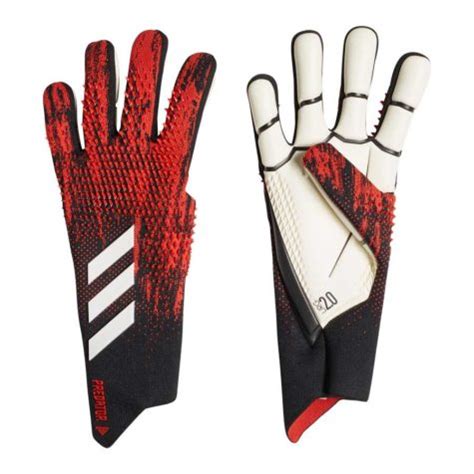 adidas predator  pro fingersave gk gloves blackactive red soccer unlimited usa