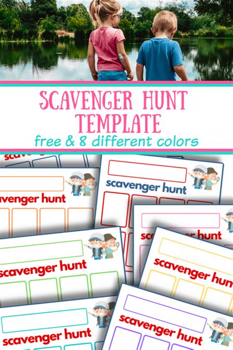 scavenger hunt template organized