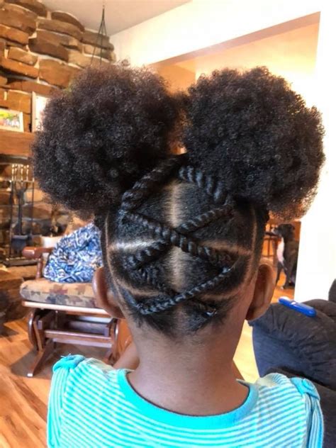 pin  marshaunda  baby girl hair cool braid hairstyles black kids