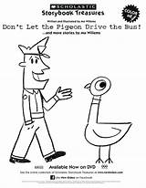 Pigeon Coloring Bunny Mo Willems Pages Knuffle Bus Let Drive Don Activities Sheet Book Printable Books Kids Colouring Sheets Color sketch template