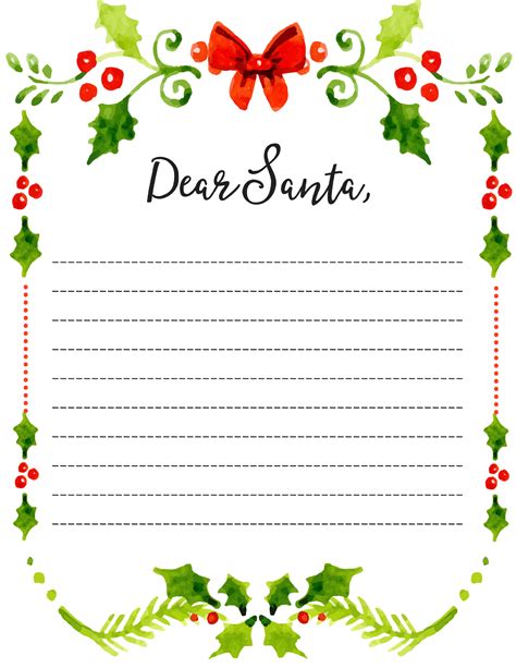 dear santa fill  letter template momdotcom