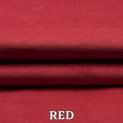 fabric suede red