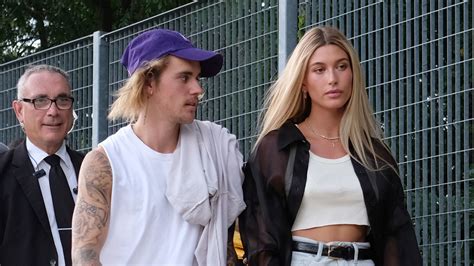 justin bieber kisses wife hailey in first picture of couple from second