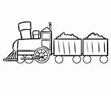 Tren Zug Ausmalbild Malvorlage Trenes Transportmittel Ausmalbilder Waggons Malen Mercancías Gefüllten sketch template