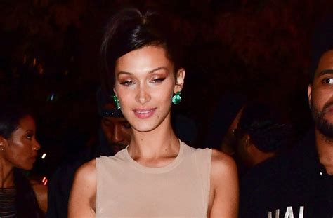 Bella Hadid Dons See Through Dress At Victoria S Secret After After Party