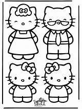 Coloring Kitty Hello Pages Face Comments sketch template