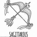 Sagittarius Horoscope Getcoloringpages sketch template