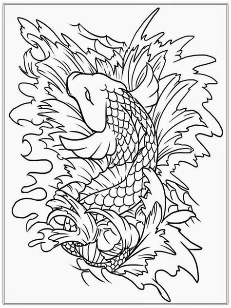 japanese koi coloring pages   print   jeffersonclan
