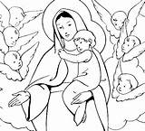 Virgen Maria Religiosos Aasl sketch template