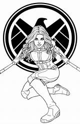 Agent Coloring Pages Marvel Jamiefayx Deviantart Avengers Morse Superhero Drawings Draw Color Choose Board Favourites Add Cute sketch template